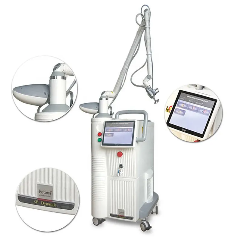Vertical High energy 10600 nm laser co2 fractional