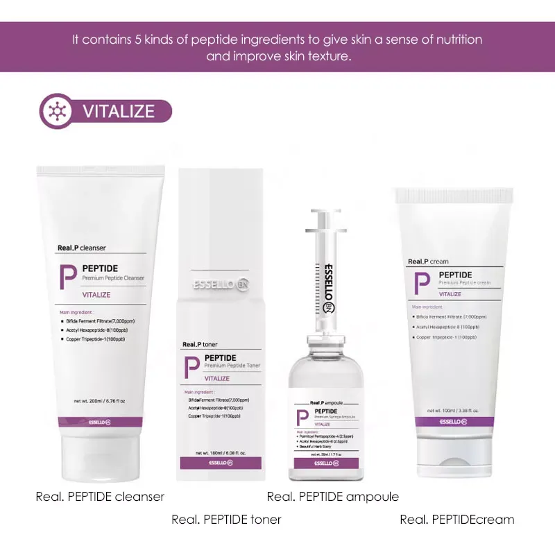 Korean cosmetic ESSELLO BNC Real. PEPTIDE series