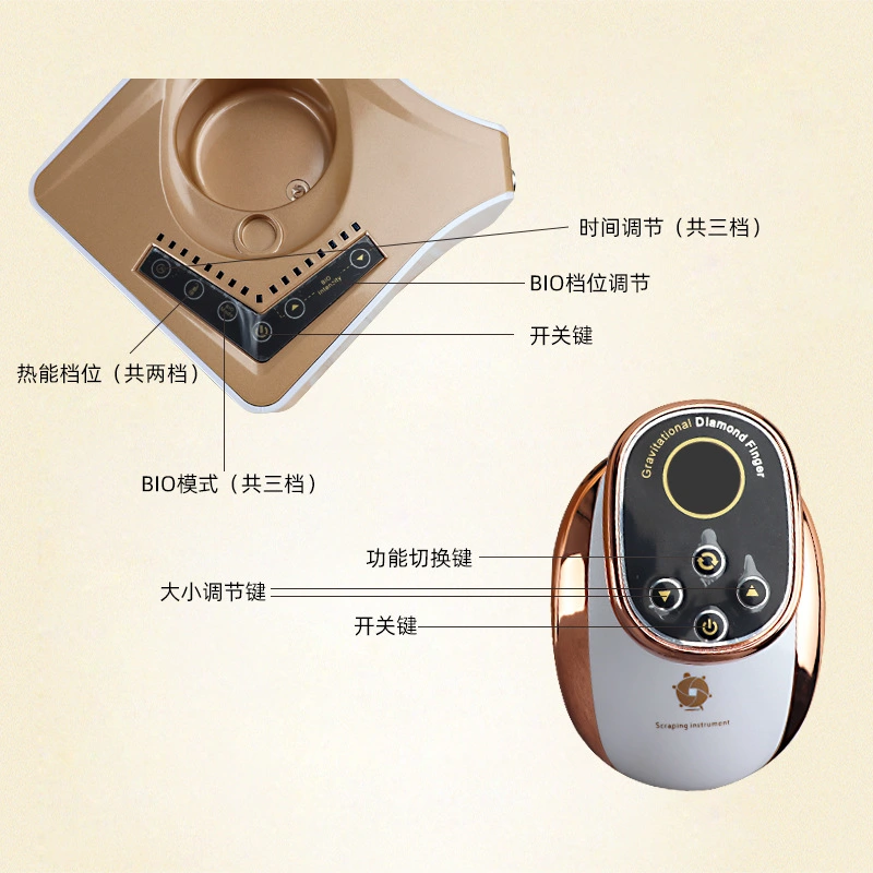 Portable massager finger rf gold fingers machine