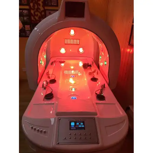 Latest multifunctional LED light infrared spa capsule