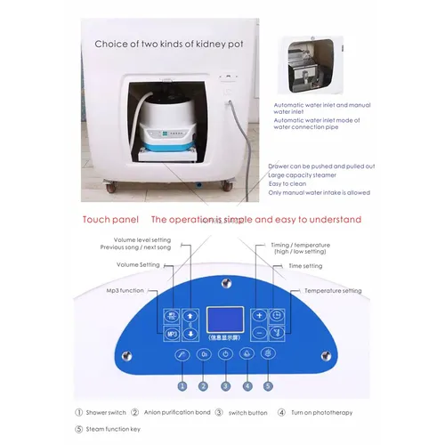 cabin spa ozone steam sauna capsule 