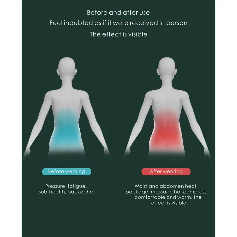 Cordless Infrared Heating Pad Lower Back Massager 