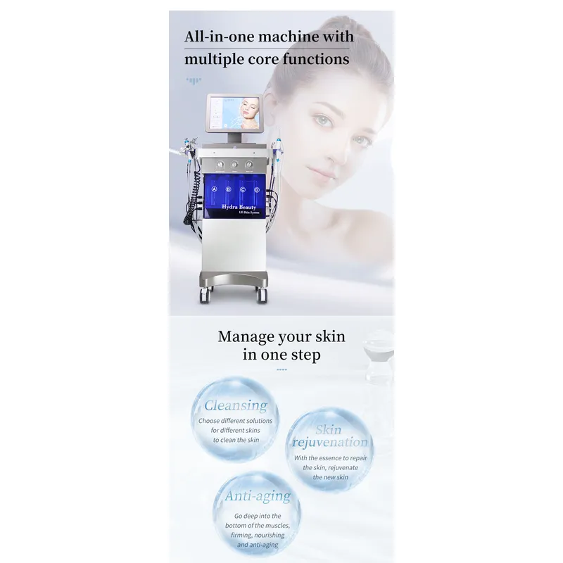 9 in 1 Hydra dermabrasion aqua peel Facial 