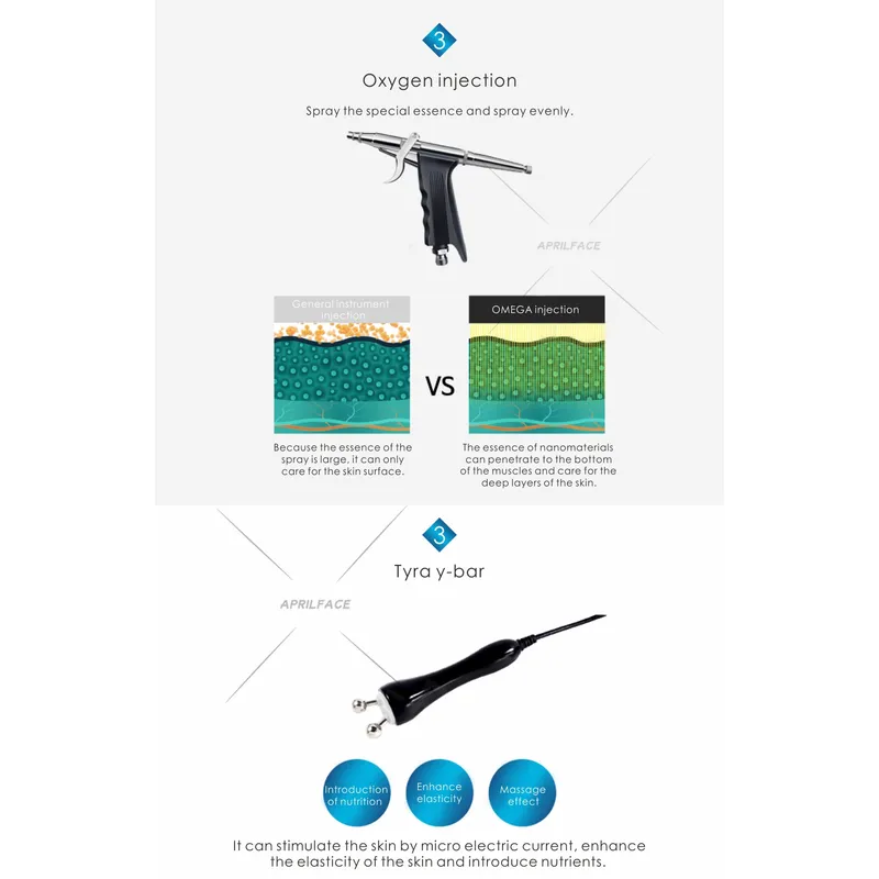 4 in 1  hydro cool dermabrasion facial beauty machine