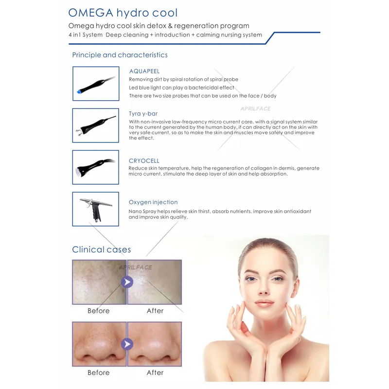 4 in 1  hydro cool dermabrasion facial beauty machine