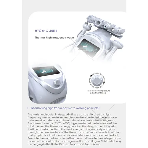 hycynis line ii rf machine/hycynis rf machine/vacuum rf