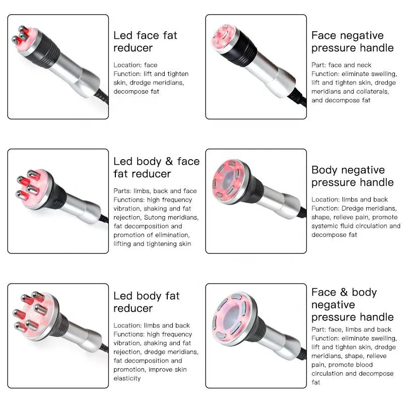 Professional 6 In 1 Rf Vacuum Roller Slimming Machine
