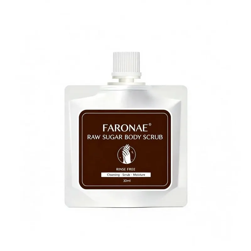 FARONAE Brown Sugar Body Scrub Cream, Natural Sugar Exfoliator For Smooth Soft Skin Salon Home Body Exfoliation