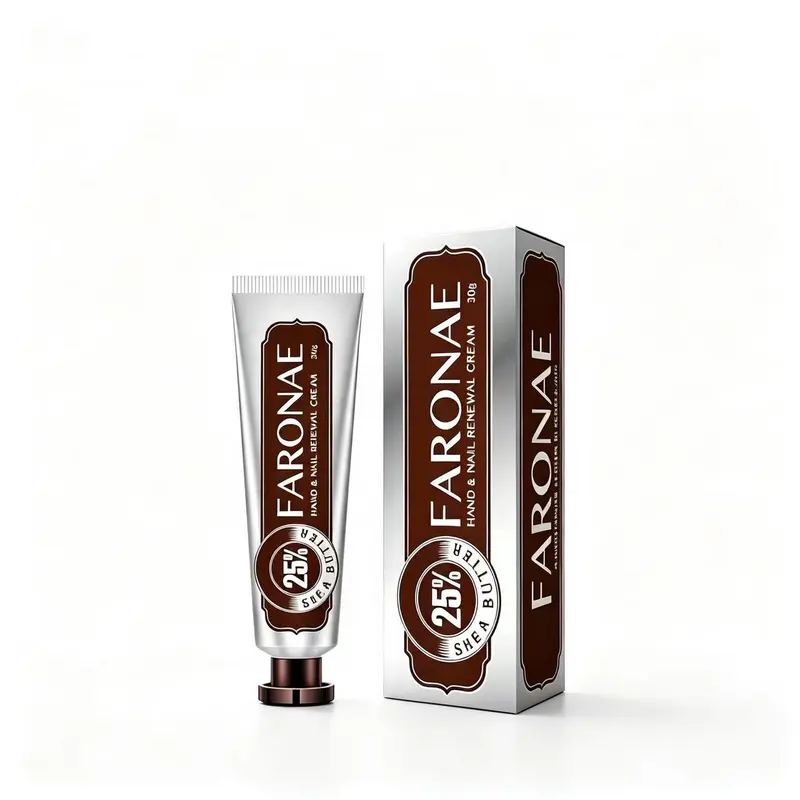 FARONAE Hand & Nail Renewal Cream 30g, Shea Butter Cream for Dry Cracked Hands & Cuticles