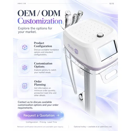ABAS DB Ultrasound Electroporation Machine | 3 Handles Cooling Warming Skin Care Device