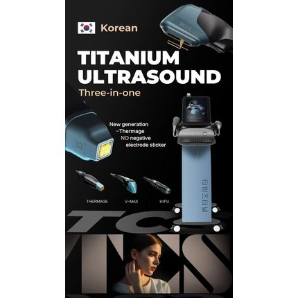 Time Tunnel Korean 3-in-1 titanium ultrasound beauty machine integrates HIFU, V-Max and Thermage