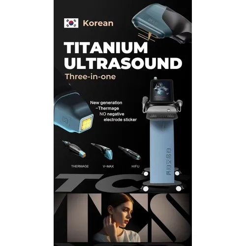 Time Tunnel 3 In 1 Titanium Ultrasound Machine HIFU V-Max Thermage Facial Lifting Anti Aging Beauty Equipment