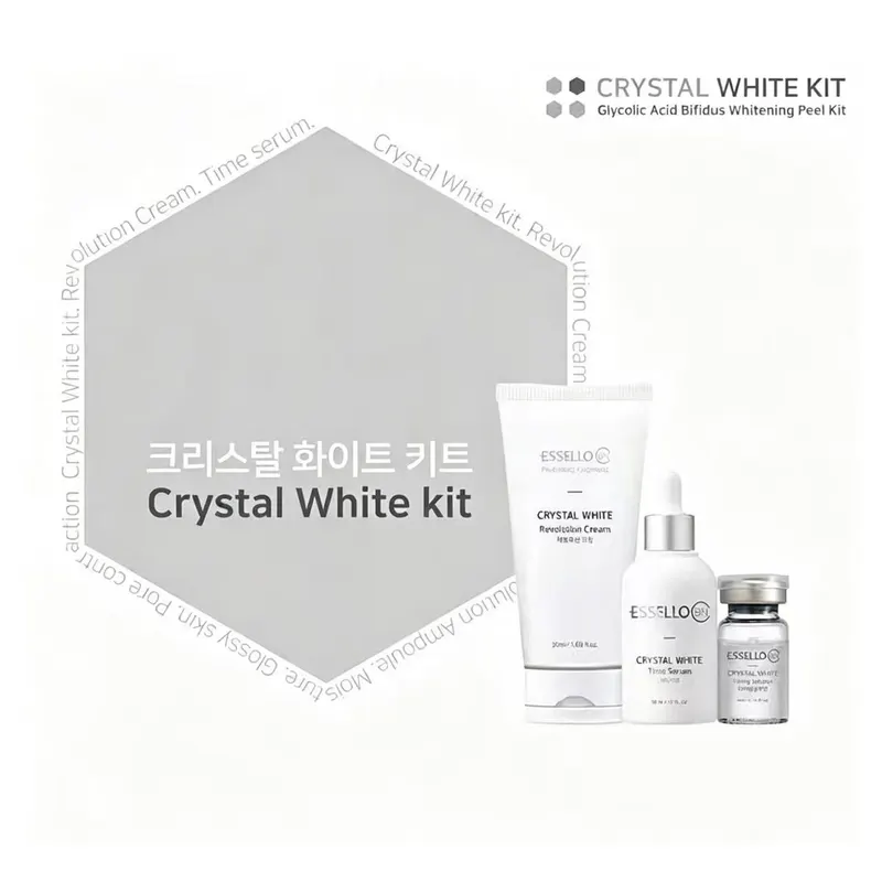 Essello BNC Crystal White Treatment Kit All In One Korean Facial Peeling Treatment Kit