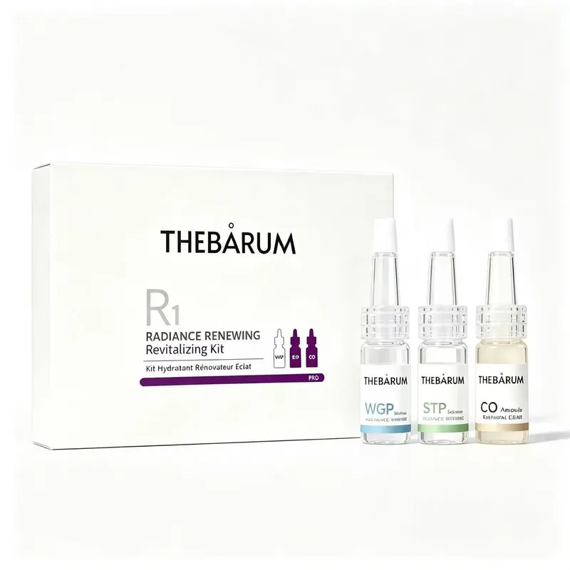 THEBARUM R1 Radiance Renewing Revitalizing Kit Professional Salon Anti-Aging Facial Ampoule Set