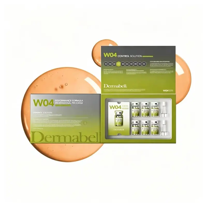  Dermabell W04 Control Solution Professional Facial Ampoule Set for Beauty Salon Skin Management