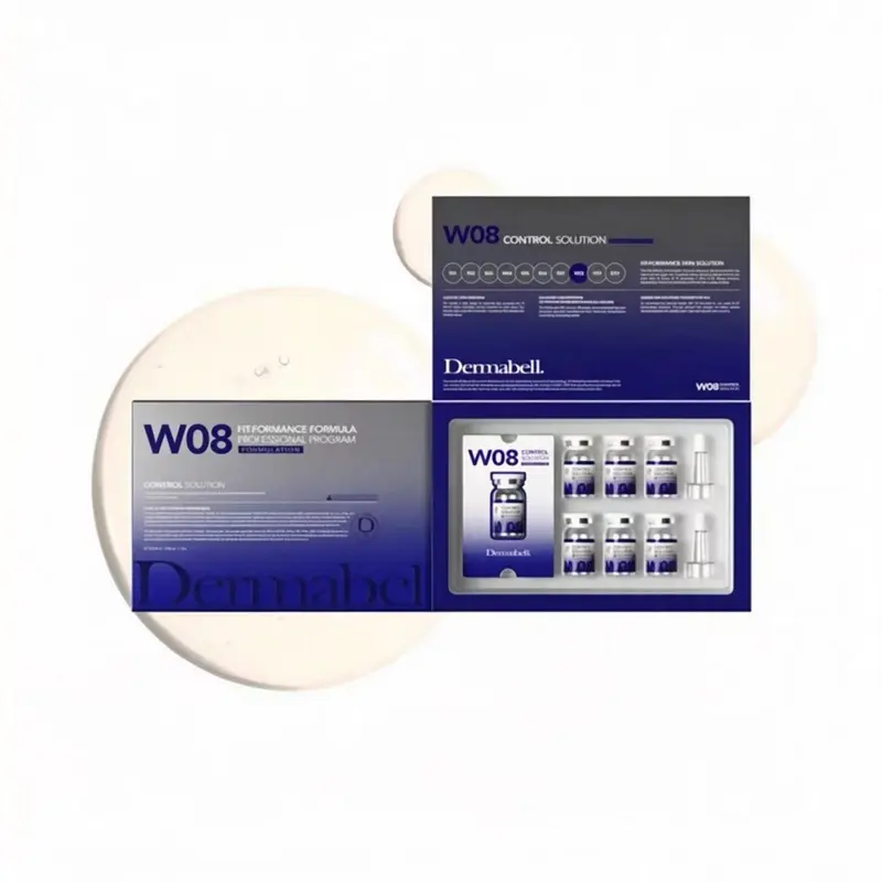 Dermabell W08 Control Solution Professional Facial Ampoule Set for Beauty Salon Skin Management