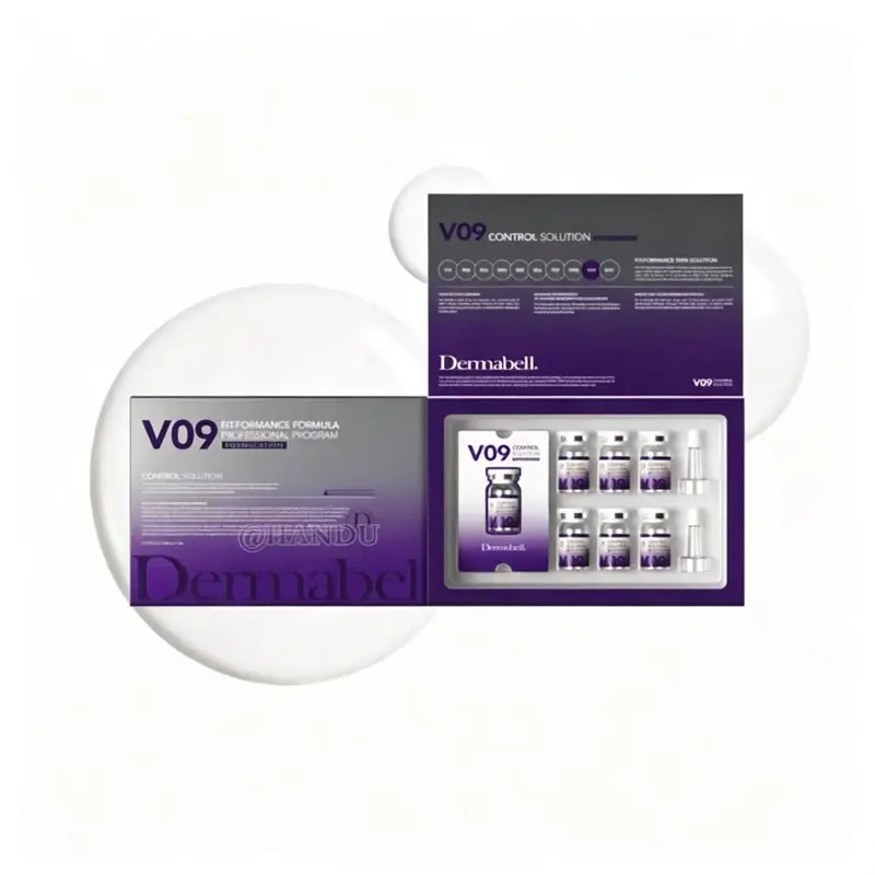 Dermabell V09 Control Solution Professional Facial Ampoule Set for Beauty Salon Skin Management