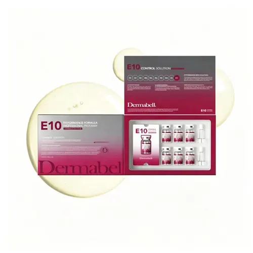 Dermabell E10 Control Solution Professional Facial Ampoule Set for Beauty Salon Skin Management