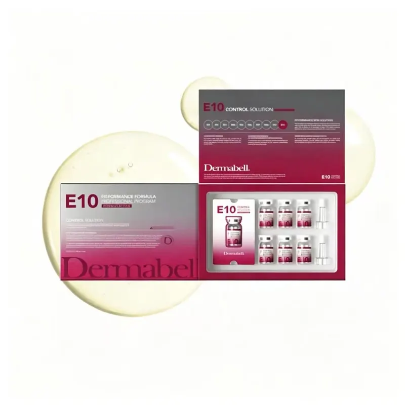 Dermabell E10 Control Solution Professional Facial Ampoule Set for Beauty Salon Skin Management