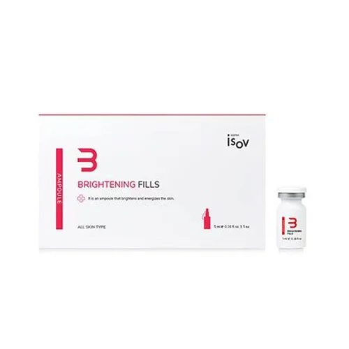 ISOV Brightening Fills 5ml*5 Vials Skin Brightening Energizing Ampoule Korean Professional Facial Serum All Skin Type