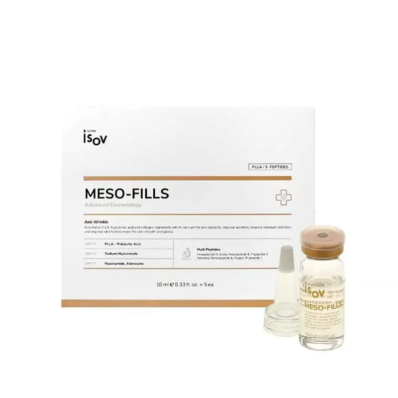 ISOV Meso-Fills 10ml*5ea Anti Wrinkle PLLA Peptide Ampoule Improve Skin Elasticity Korean Mesotherapy Facial Serum