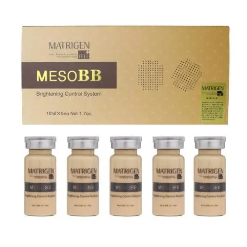 MATRIGEN MESOBB Brightening Control System 10ml*5 Vials Brightening BB Meso Solution Korean Salon Skin Serum