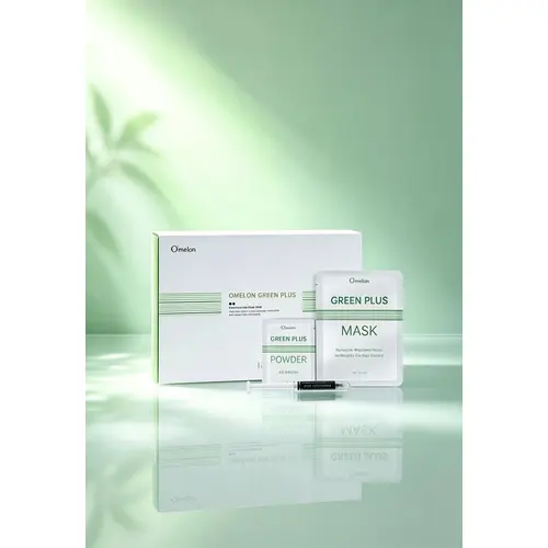 Omelon Green Plus Korean Professional Skin Rejuvenation Kit Salon Chlorophyll Acne Calming Pore Refining Facial Kit 10 Sessions