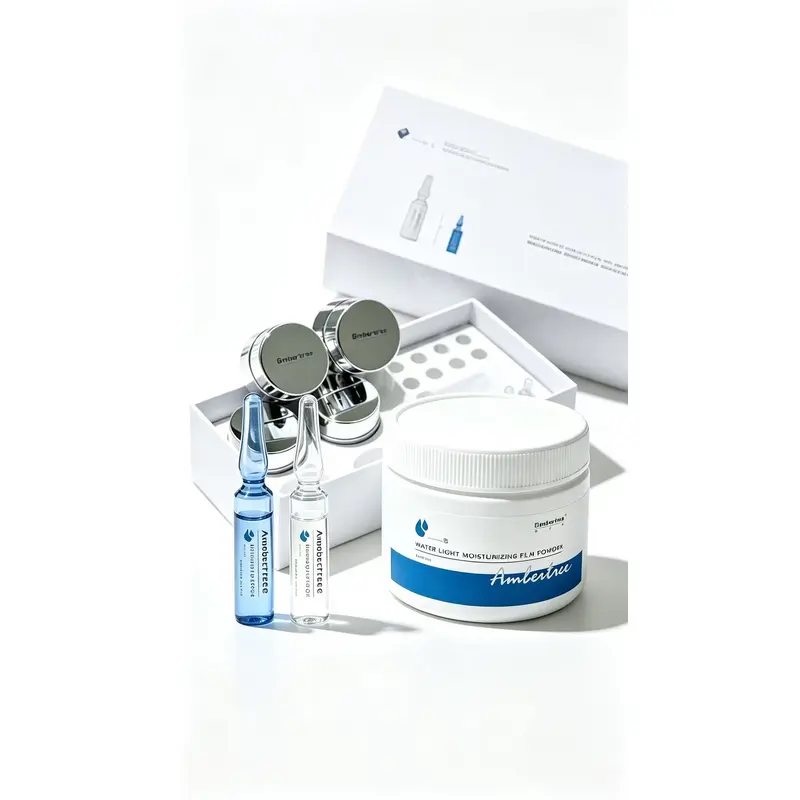 Instant Dewy Glow Hydrating Facial Kit, Sensitive Skin Barrier Repair, Anti Blue Light Salon Treatment