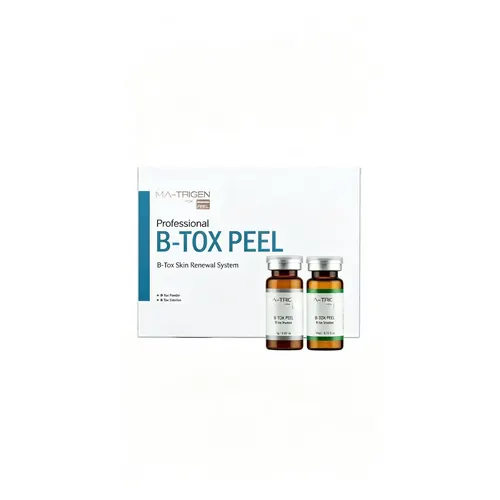 MA-TRIGEN B-TOX PEEL, professional salon hydrolyzed sponge peeling system. Gently exfoliate dead skin, brighten dull skin, improve fine lines & renew skin barrier. Wholesale for estheticians.