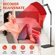 Red Light Therapy for Face and Body, Red Infrared Light Therapy Lamp with Stand Led 660nm & 850nm Infrared Light Device for Body