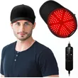 Red Light Therapy Cap for Hair Growth, 660nm Red Light-Therapy& 850nm Infrared Light Device, Black