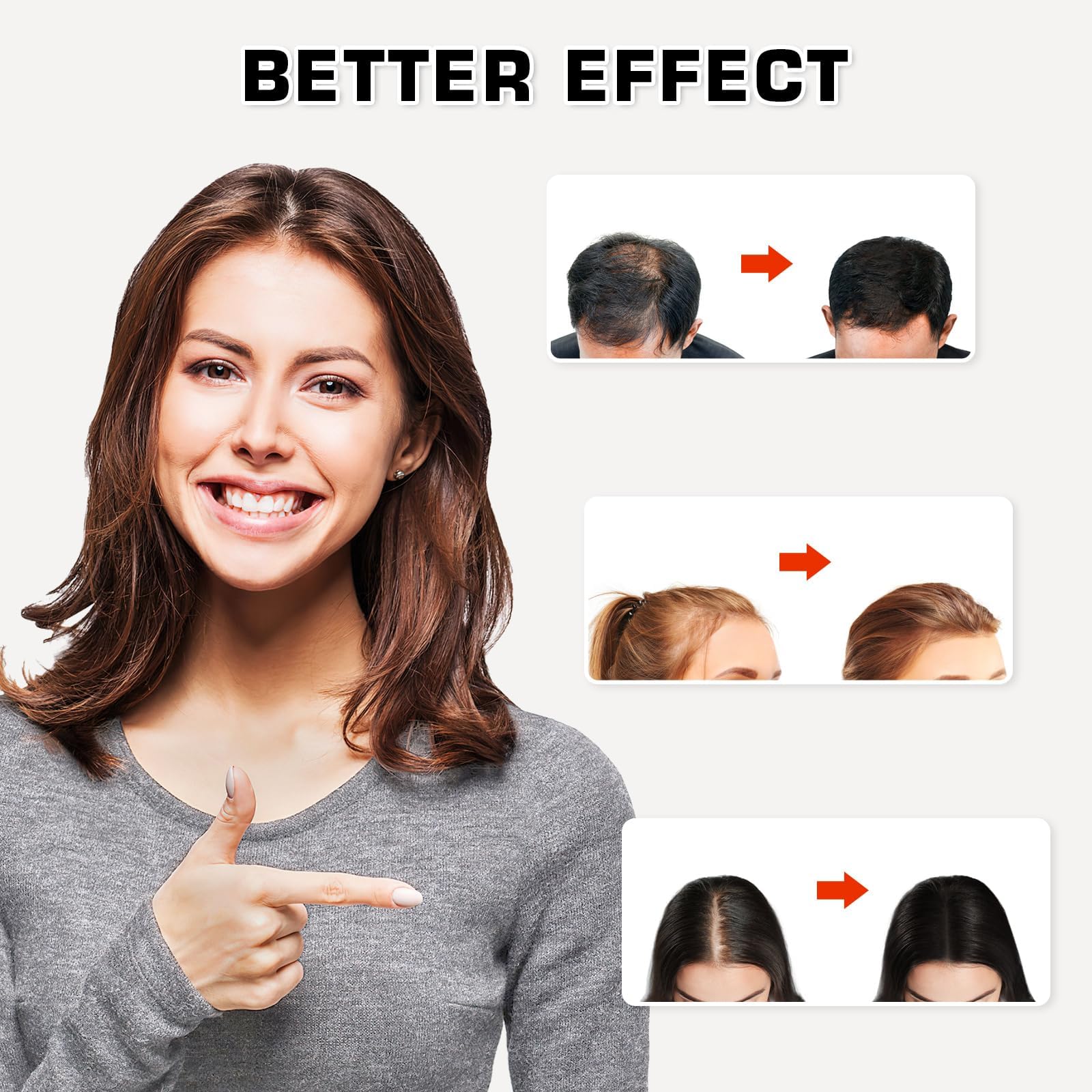 Red Light Therapy Cap for Hair Growth, 660nm Red Light-Therapy& 850nm Infrared Light Device, Black