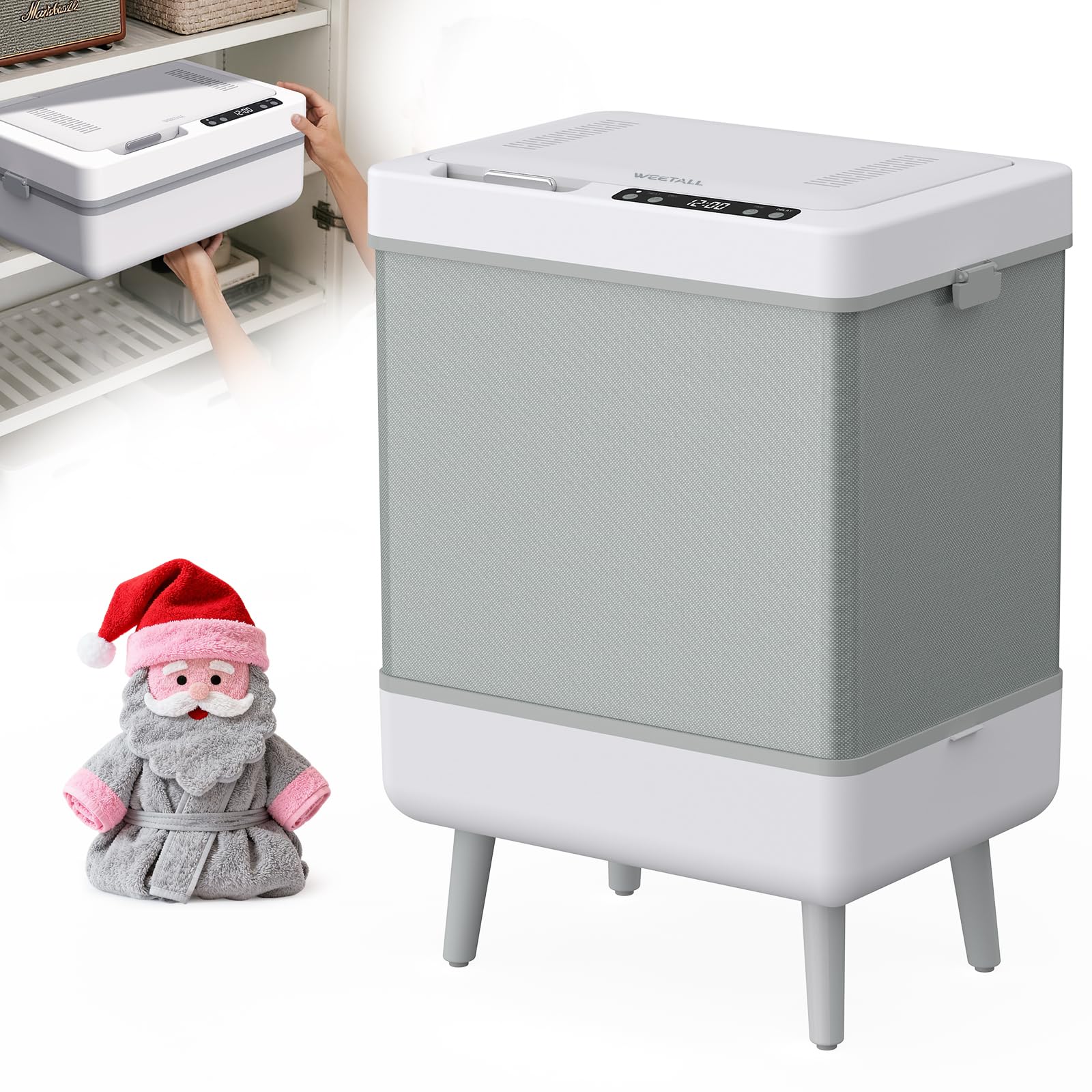 Hot Towel Warmer Bucket for Bathroom: 35L Large Quick Heat Hot Warming Tub - Blanket Heater Towel Warmers Bucket with Timer - Portable Housewarming Luxury Spa Gift at Home