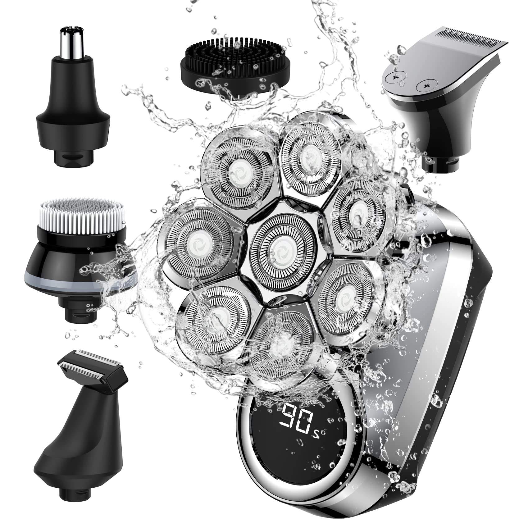  6 In 1 Razor Machine Washable Portable Electric Shaver 
