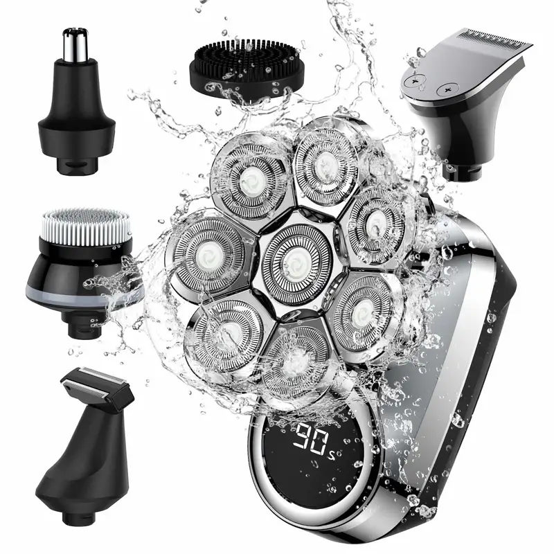  6 In 1 Razor Machine Washable Portable Electric Shaver 