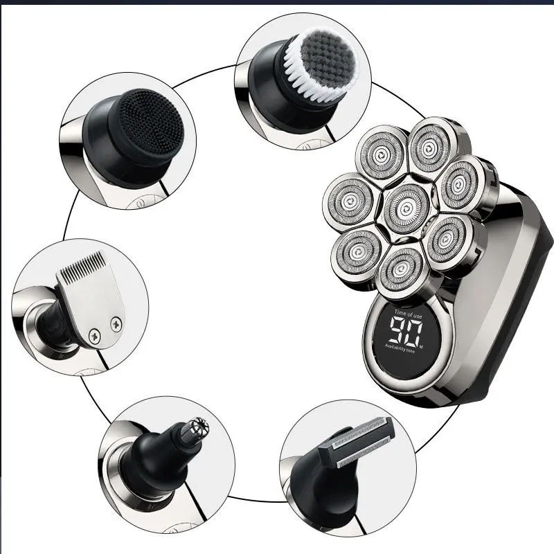  6 In 1 Razor Machine Washable Portable Electric Shaver 