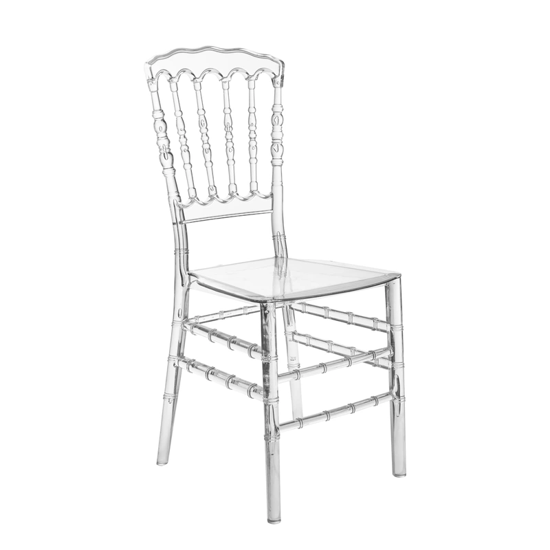 Clear Crystal Plastic Chair - Modern Design, Elegant Living