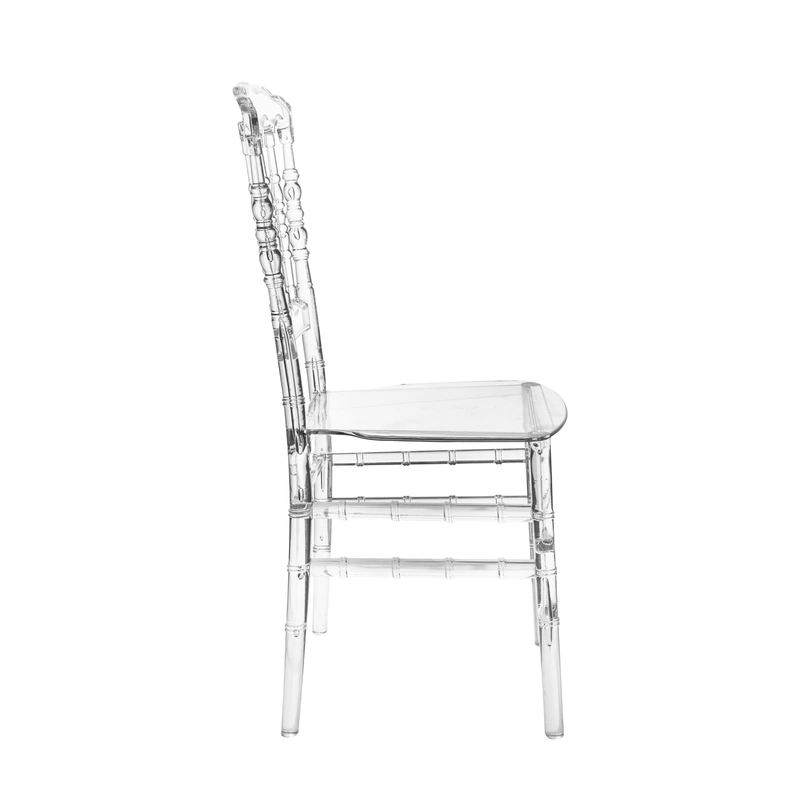 Clear Crystal Plastic Chair - Modern Design, Elegant Living