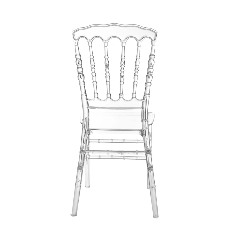 Clear Crystal Plastic Chair - Modern Design, Elegant Living