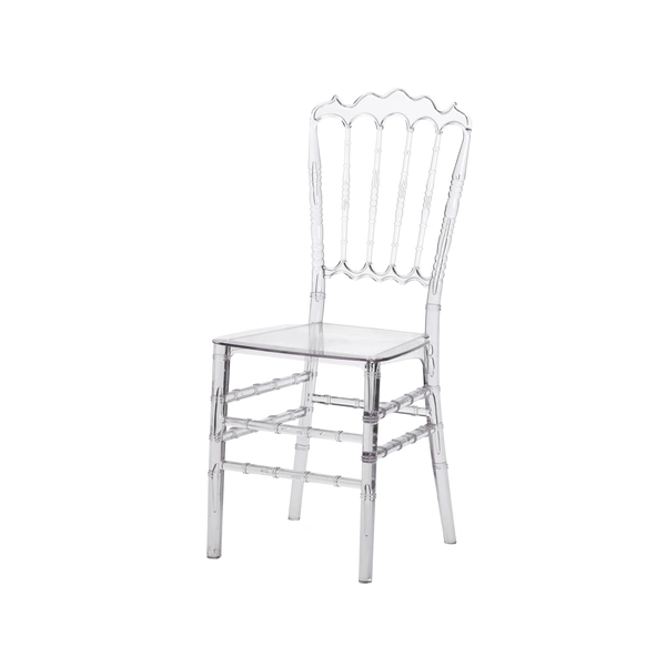 Clear Crystal Plastic Chair - Modern Design, Elegant Living
