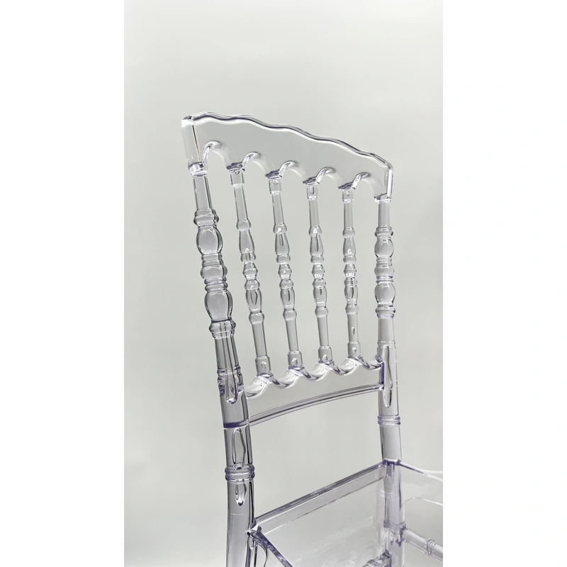 Clear Crystal Plastic Chair - Modern Design, Elegant Living