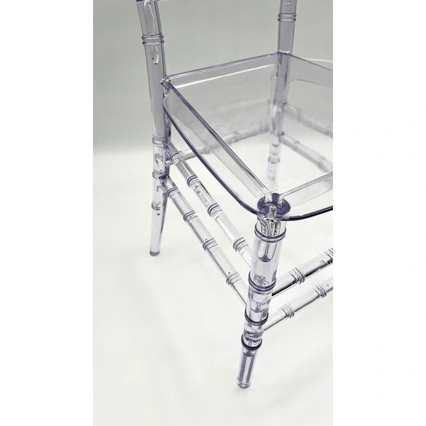 Clear Crystal Plastic Chair - Modern Design, Elegant Living