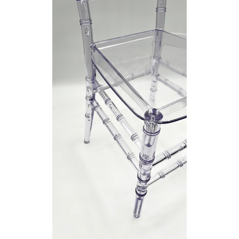 Clear Crystal Plastic Chair - Modern Design, Elegant Living