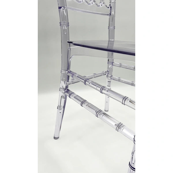 Clear Crystal Plastic Chair - Modern Design, Elegant Living