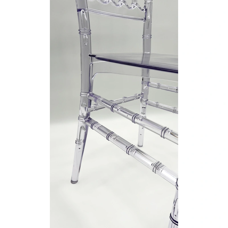 Clear Crystal Plastic Chair - Modern Design, Elegant Living