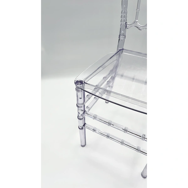 Transparent Crystal Plastic Chair- Eco-friendly Material, Healthy Life
