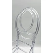 Clear Crystal Plastic Chair- Lightweight Design for Easy Living