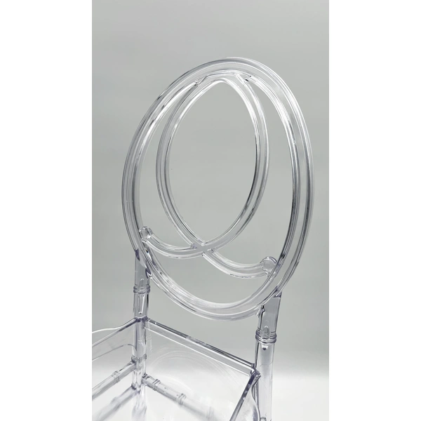 Clear Crystal Plastic Chair- Lightweight Design for Easy Living
