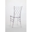 Clear Crystal Plastic Chair - Durable Material, Long-lasting Companion