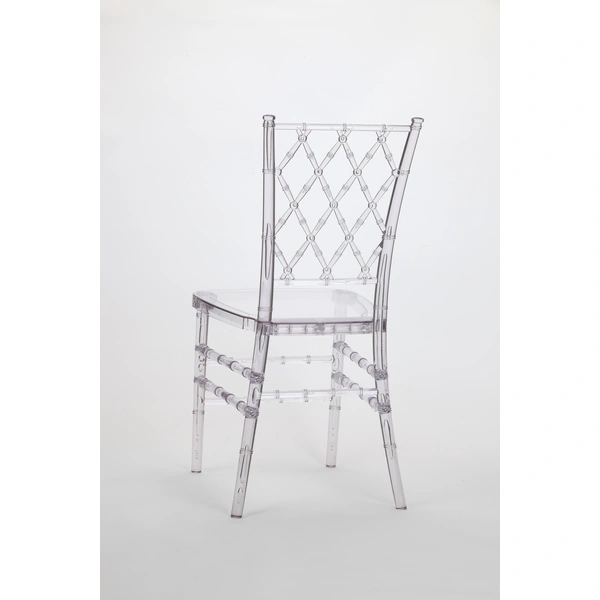 Clear Crystal Plastic Chair - Durable Material, Long-lasting Companion